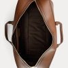 Sacs de voyage Ralph Lauren en cuir de veau bruni matelassé pour homme Sacs de voyage Ralph Lauren en cuir de veau bruni matelassé pour homme