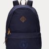 Sacs à dos en toile bleu marine avec logo brodé Ralph Lauren pour homme