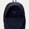 Sacs à dos en toile bleu marine avec logo brodé Ralph Lauren pour homme