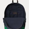 Sacs à dos en toile à imprimé équestre Ralph Lauren bleu marine pour homme Sacs à dos en toile à imprimé équestre Ralph Lauren bleu marine pour homme