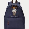 Sacs à dos en toile Polo Bear Ralph Lauren bleu marine pour homme