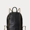 Sacs à dos Izzie de taille moyenne en cuir nappa noir Ralph Lauren pour femme Sacs à dos Izzie de taille moyenne en cuir nappa noir Ralph Lauren pour femme