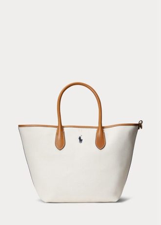 Sacs fourre-tout Bellport réversibles en toile naturelle/bleu marine pour femme Ralph Lauren