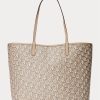 Sacs fourre-tout Collins de taille moyenne en toile enduite Ralph Lauren Camel clair pour femme Sacs fourre-tout Collins de taille moyenne en toile enduite Ralph Lauren Camel clair pour femme