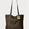 Sacs fourre-tout en cuir marron Ralph Lauren pour homme
