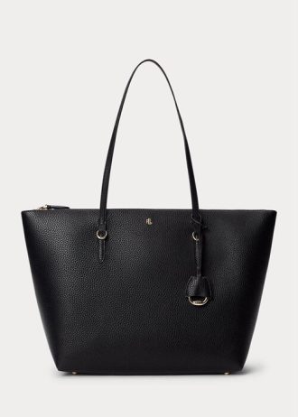 Sacs fourre-tout Keaton en similicuir noir pour femme Ralph Lauren