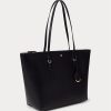 Sacs fourre-tout Keaton en similicuir noir pour femme Ralph Lauren
