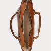 Sacs fourre-tout Ralph Lauren Crosshatch en cuir de taille moyenne Clare pour femme Sacs fourre-tout Ralph Lauren Crosshatch en cuir de taille moyenne Clare pour femme