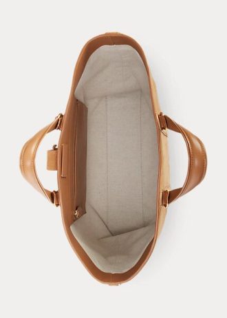 Sacs fourre-tout Ralph Lauren Welington en daim et veau kaki pour homme