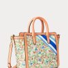 Sacs fourre-tout Tyler de taille moyenne en jacquard monogramme Ralph Lauren pour femme, kaki, Mjcqrd/Portsid Sacs fourre-tout Tyler de taille moyenne en jacquard monogramme Ralph Lauren pour femme, kaki, Mjcqrd/Portsid