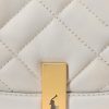 Sacs à main en cuir matelassé Polo ID Ralph Lauren ivoire pour femme Sacs à main en cuir matelassé Polo ID Ralph Lauren ivoire pour femme