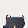 Sacs à main en cuir Ralph Lauren Polo ID pour femme, bleu marine nuit Sacs à main en cuir Ralph Lauren Polo ID pour femme, bleu marine nuit