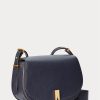 Sacs à main en cuir Ralph Lauren Polo ID pour femme, bleu marine nuit Sacs à main en cuir Ralph Lauren Polo ID pour femme, bleu marine nuit