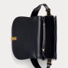 Sacs à main noirs Ralph Lauren Polo ID à imprimé crocodile pour femme
