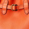 Sacs seau Bellport moyens en cuir Ralph Lauren Sunset Orange pour femme