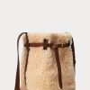 Sacs seau Bellport Ralph Lauren en peau lainée miel/crème pour femme