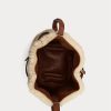 Sacs seau Bellport Ralph Lauren en peau lainée miel/crème pour femme