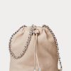 Sacs seau Emmy de taille moyenne en cuir délavé rose clair Ralph Lauren pour femme Sacs seau Emmy de taille moyenne en cuir délavé rose clair Ralph Lauren pour femme