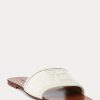 Sandales Andela en daim de veau crème pour femme Ralph Lauren Sandales Andela en daim de veau crème pour femme Ralph Lauren