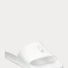 Sandales blanches Ralph Lauren Big Pony pour femmes