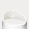 Sandales blanches Ralph Lauren Big Pony pour femmes