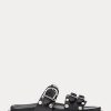 Sandales cloutées en cuir d&rsquo;agneau noir Ralph Lauren Ezra pour femme
