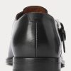 Sandales de pêcheur noires en cuir de veau bruni Ralph Lauren pour homme Sandales de pêcheur noires en cuir de veau bruni Ralph Lauren pour homme