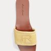 Sandales jaunes en daim de veau Andela Ralph Lauren pour femmes Sandales jaunes en daim de veau Andela Ralph Lauren pour femmes