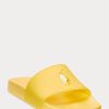 Sandales jaunes Ralph Lauren Big Pony pour femmes Sandales jaunes Ralph Lauren Big Pony pour femmes