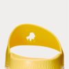 Sandales jaunes Ralph Lauren Big Pony pour femmes Sandales jaunes Ralph Lauren Big Pony pour femmes