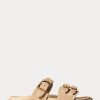 Sandales grises en daim et cuir de veau Ralph Lauren Ezra pour femmes Sandales grises en daim et cuir de veau Ralph Lauren Ezra pour femmes
