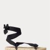 Sandales à lacets noires Ralph Lauren pour femmes