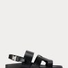 Sandales noires en cuir de veau Ralph Lauren Biorn pour homme Sandales noires en cuir de veau Ralph Lauren Biorn pour homme