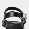 Sandales noires en cuir de veau Ralph Lauren Biorn pour homme Sandales noires en cuir de veau Ralph Lauren Biorn pour homme