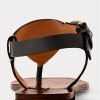 Sandales noires Ralph Lauren Delancie Welington en cuir de veau pour femme Sandales noires Ralph Lauren Delancie Welington en cuir de veau pour femme
