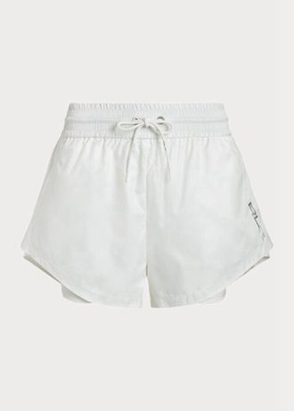 Short blanc à cordon de serrage en jersey Ripstop superposé Ralph Lauren pour femme