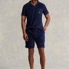 Short bleu marine à cordon de serrage Ralph Lauren Terry pour homme Short bleu marine à cordon de serrage Ralph Lauren Terry pour homme