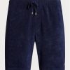 Short bleu marine à cordon de serrage Ralph Lauren Terry pour homme Short bleu marine à cordon de serrage Ralph Lauren Terry pour homme