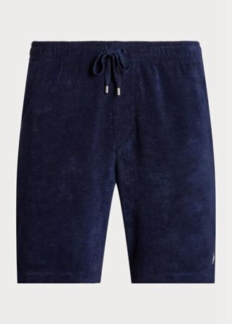 Short bleu marine à cordon de serrage Ralph Lauren Terry pour homme