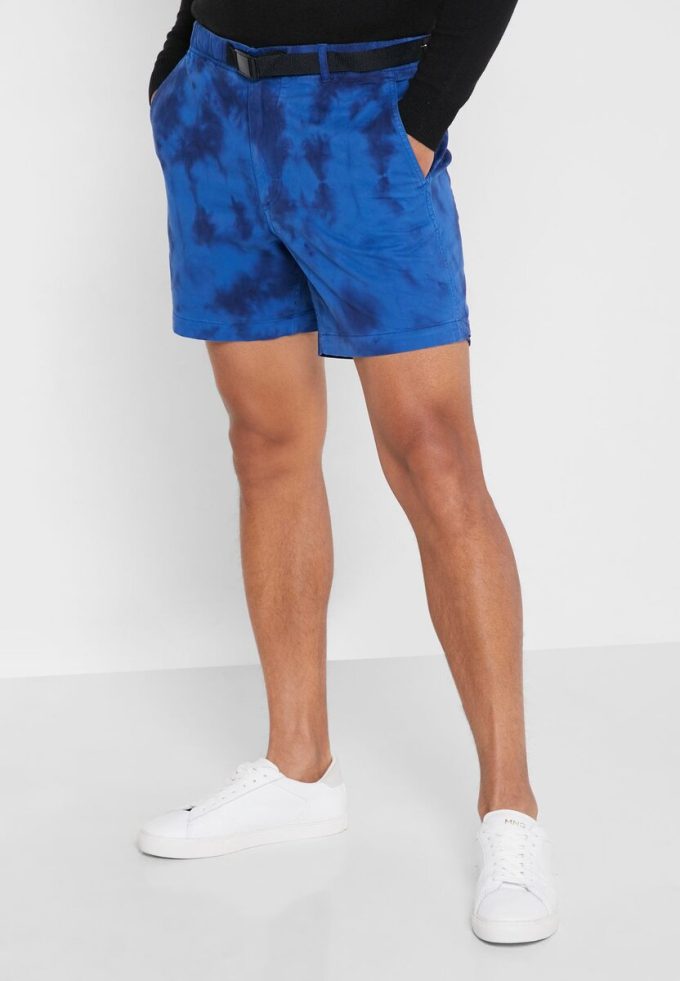 Short cargo bleu tie-dye Ralph Lauren pour homme