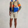 Short chino droit extensible Ralph Lauren kaki pour homme Short chino droit extensible Ralph Lauren kaki pour homme