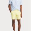 Short chino extensible coupe droite jaune Ralph Lauren pour homme Short chino extensible coupe droite jaune Ralph Lauren pour homme