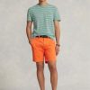 Short chino extensible coupe droite orange Ralph Lauren pour homme Short chino extensible coupe droite orange Ralph Lauren pour homme