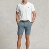 Short chino slim stretch bleu Ralph Lauren pour homme Short chino slim stretch bleu Ralph Lauren pour homme