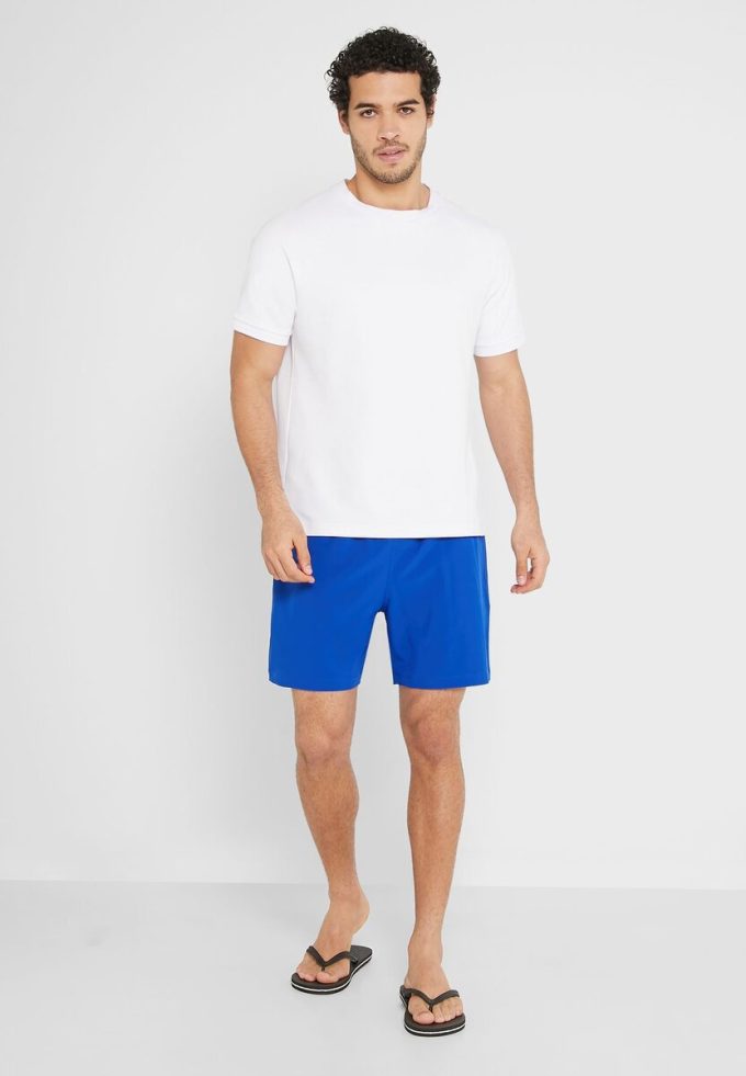 Short de bain bleu à cordon de serrage Ralph Lauren pour homme Short de bain bleu à cordon de serrage Ralph Lauren pour homme
