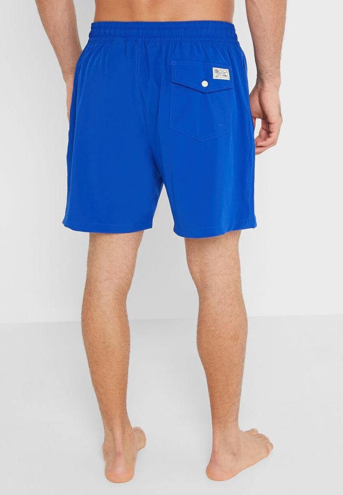 Short de bain bleu à cordon de serrage Ralph Lauren pour homme Short de bain bleu à cordon de serrage Ralph Lauren pour homme