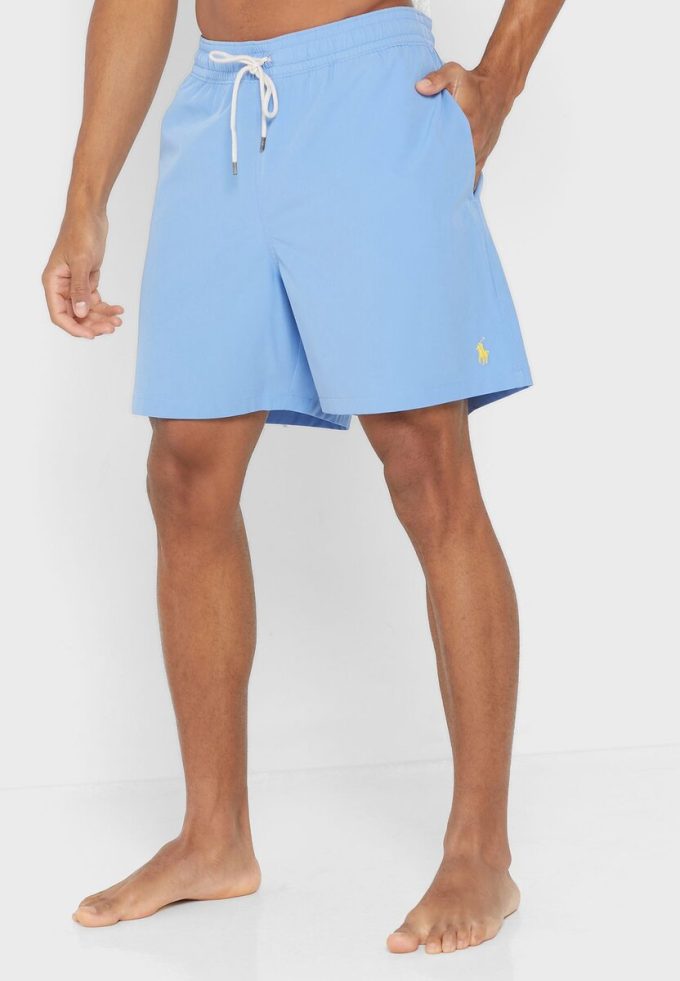 Short de bain bleu essentiel Ralph Lauren pour homme
