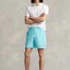 Short de bain bleu Ralph Lauren Traveller pour homme Short de bain bleu Ralph Lauren Traveller pour homme
