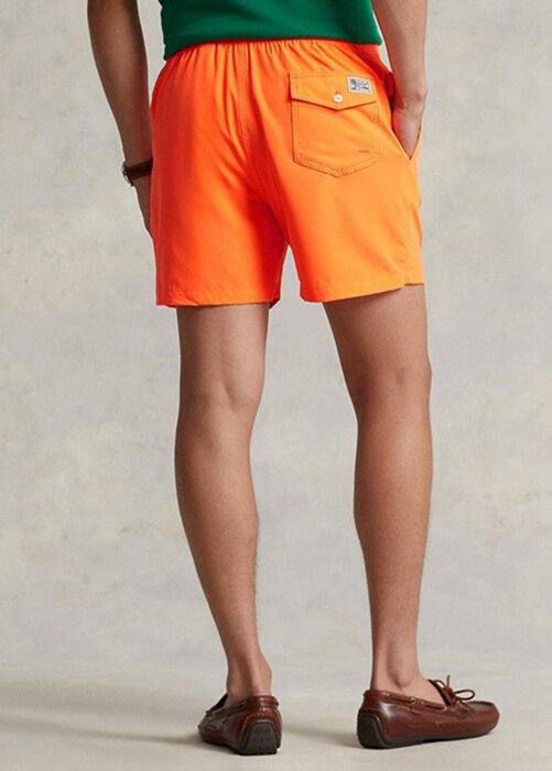 Short de bain orange Ralph Lauren Traveller pour homme Short de bain orange Ralph Lauren Traveller pour homme