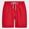 Short de bain rouge Ralph Lauren Traveller pour homme Short de bain rouge Ralph Lauren Traveller pour homme